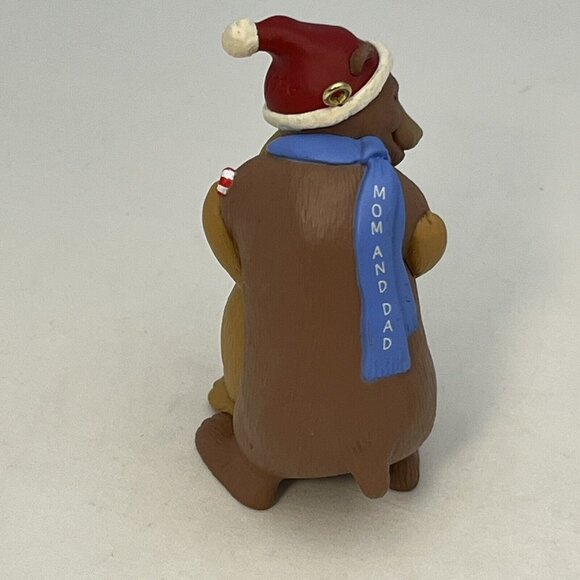 3 Vintage Hallmark Bear Themed Ornaments Trinket Box Polar Bear Mom And Dad - Picture 8 of 16